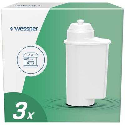 Wessper Cartuchos de filtro de agua para cafetera, compatibles con cafeteras automáticas Brita Intenza, Siemens EQ EQ6 Series Plus S700 TZ70003, Bosch, 3 unidades