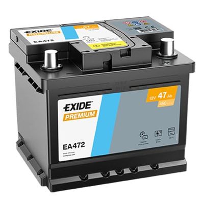 Exide Premium Carbon Boost EA472 47 Ah Autobatterie (preço incluído 7,50 EUR roupa)