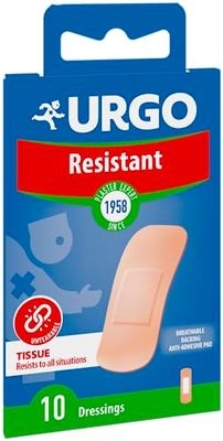 Urgo - Pavimenti resistenti - Cerotti singoli per proteggere le ferite superficiali - 1 dimensione - 10 cerotti