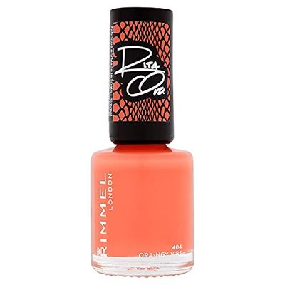 Rimmel 60 Seconds Super Shine Rita Ora - Vernis à Ongles Orange - Ngy Vibe 8 ml