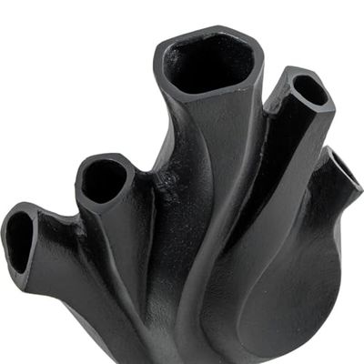 Alexandra House Living Vaso Nero Alluminio