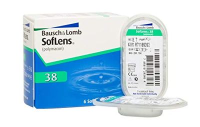 SofLens 38 BAUSCH + LOMB lentillas mensuales esféricas, 6 unidades / 9.0 BC / 14.00 DIA / -02,50