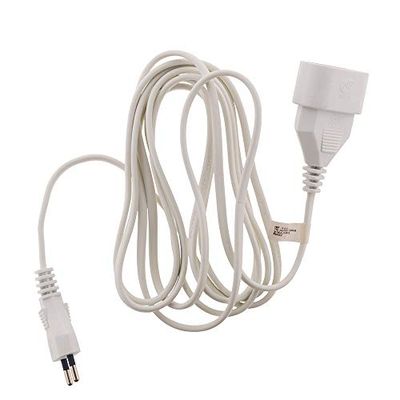 Zenitech - Huishoudelijke Verlengkabel 6A HO3VVH2F 2x 0.75mm² - Witte 3m Elektrische Verlengkabel met 2P Stekker - Max Vermogen 1380W - NF Gecertificeerd - Wit - 3m