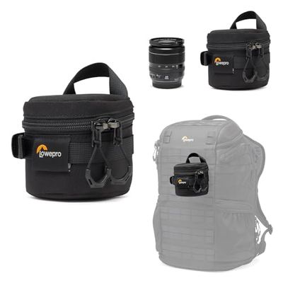 Lowepro ProTactic LCS 8 x 8 III Camera Lens Case, Camera Lens Pouch Bag, Fits 50mm F/1.8, for DSLR and Mirrorless Cameras, Vol-0.3L Dim: 8x8x8cm, Camera Bag, for Photographer/Videographer