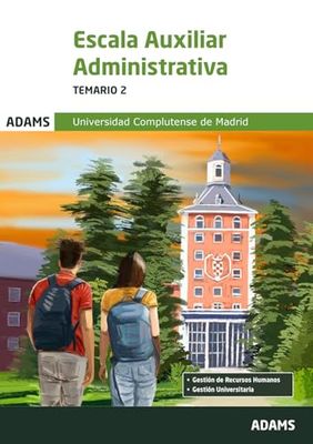 Temario 2 Escala Auxiliar Administrativa Universidad Complutense de Madrid