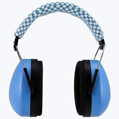 Alecto BV71BW Children's Foldable Ear Muffs, Ear Protection and Noise Protection for Babies from 18 Months and Children up to 12 Years, Blue