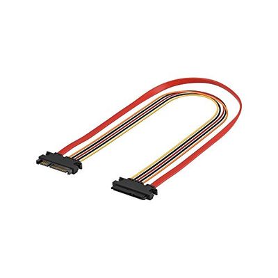 Goobay 93871 Rallonge de Câble Électrique et de Données SATA PC, 0.5m Longueur