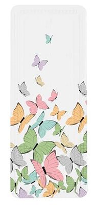 Kleine Wolke Mariposas, Alfombra de baño, 36 x 92 cm, Multicolor, Cloruro de polivinilo, 92.00 x 36.00 x 5.00 cm