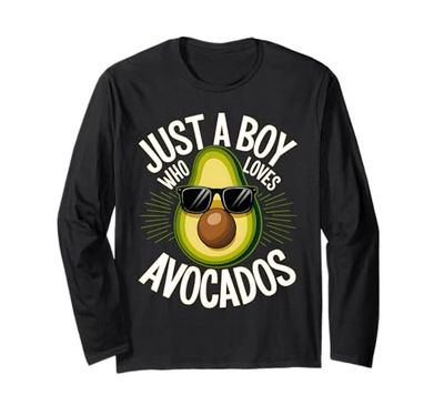 Just a Boy Who Loves Avocados Avocado Teen Boys Toddler Kid Maglia a Manica