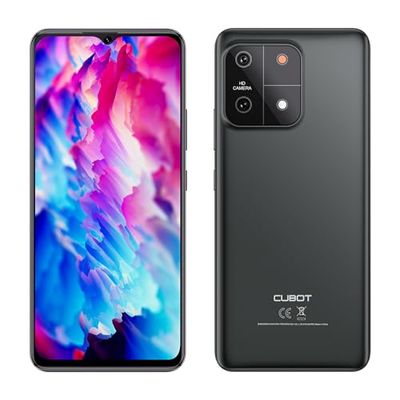 CUBOT A1 - Smartphone de 6.5" HD+, 4GB y 128GB, Cámara 13MP, Batería 5100mAh, Android 13, Procesador OctaCore, Color Negro