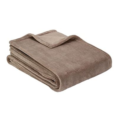 Pikolin Home - Manta Plaid Lisa Terciopelo Coralina, Suave, Confortable, Agradable y Transpirable