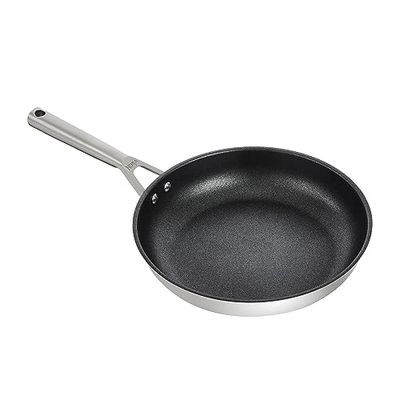 Ninja Foodi ZEROSTICK Poêle en acier inoxydable de 28 cm, Antiadhésive, Toutes plaques y compris induction, Résistante au four jusqu'à 260 °C, Compatible lave-vaisselle, C60028EU