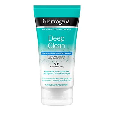 Neutrogena Deep Clean Facial Cleanser Skin Refining Exfoliating with Glycolic Acid for All Skin 150ml