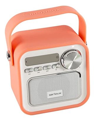Serioux Joy Portable Speaker, Bluetooth, FM-radio, miscroSD, orange