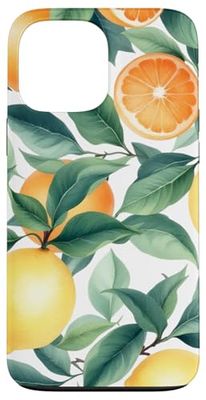 Arte de frutas cítricas naranjas de verano Carcasa para iPhone 13 Pro Max