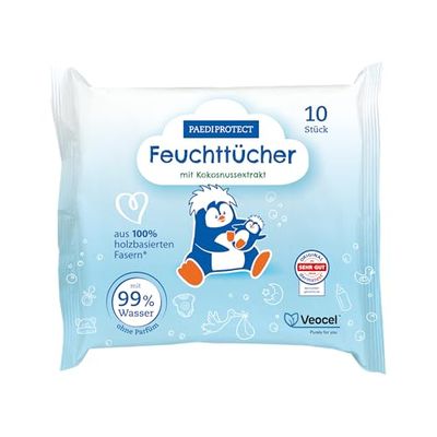 PAEDIPROTECT 1 lot de 10 lingettes humides.