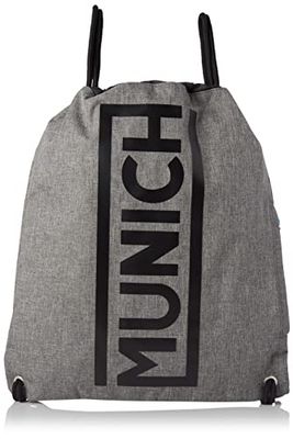 Munich Sports Gym Sack, Borse Sportive Unisex-Adulto, Grigio Melange, M