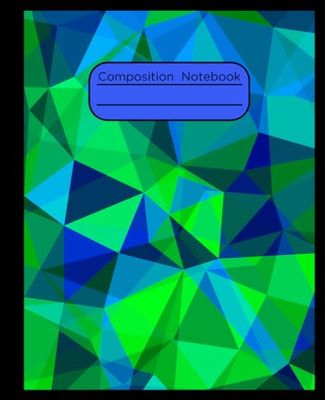 Composition Notebook: Geometric Design | 123 Pages, 7.5" x 9.25"