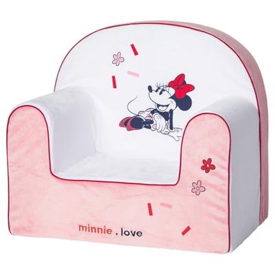 babyCalin - Poltrona dritta per bambini Disney Little sfoderabile - Minnie