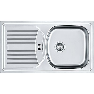 Franke lavello in acciaio INOX (Linen), con ciotola da Eurostar ETL 614I Nova 101.0368.951, grigio