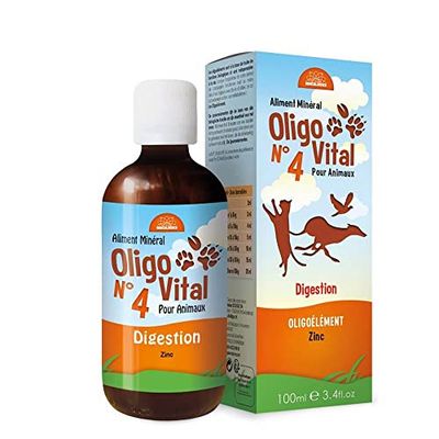 Oligovital N°4 - Oligoéléments pour animaux - Digestion - 100 ml - Bioligo