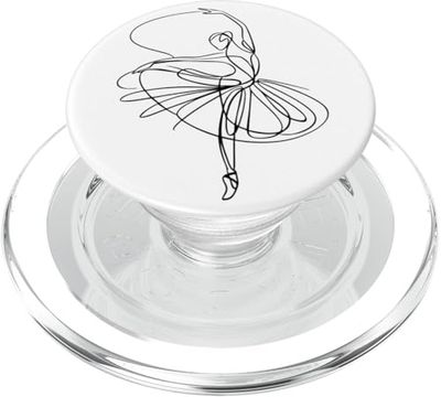 Bailarina de ballet bailando bailarina minimalista dance PopSockets PopGrip para MagSafe