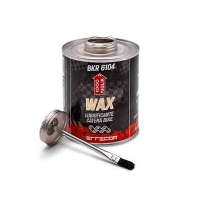 1000 Miglia BKR 6104 DRY Cera para Cadenas de Bicicleta para uso en Condiciones de terreno seco y polvoriento - 900 ml, Frasco All-In-One con Cepillo de aplicación incluido