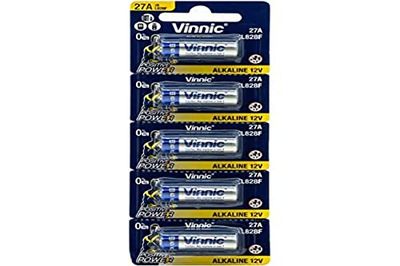 Blister di 5 Vinnic A27 alcalina 12 V
