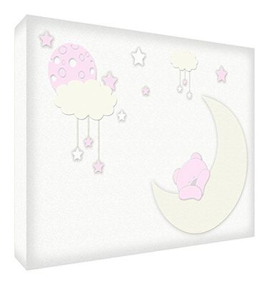 Feel Good Art BEARMOON-A5BLK-13G - Diamante in acrilico, 21 x 14 x 2 cm, colore: Rosa chiaro