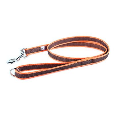 Julius-K9 216GM-OR-1.2HS gegumerde lijn 20 mm/1,2 m met lus en O-ring, oranje-grijs