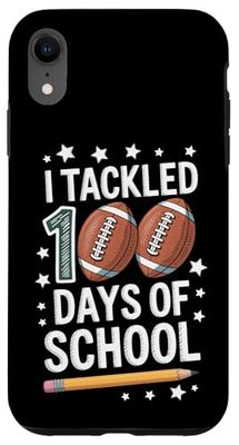 Football Students I Tackled 100 Days Of School Case for iPhone XR