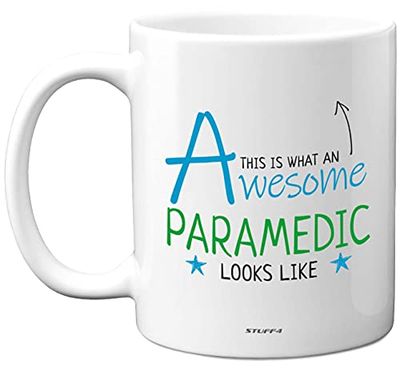 Stuff4 This is What an Awesome Paramedic Looks Like, 11oz Ceramic Dishwasher Safe Premium Mugs, Paramedic Gifts, Gifts for keyworker Gift, Mug