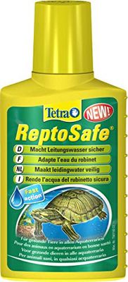 Tetra ReptoSafe uzdatniacz wody – przygotowuje wodę z kranu dla żółwi wodnych, idealnie nadaje się do nowego wyposażenia terrarium i przy zmianie wody, butelka 100 ml