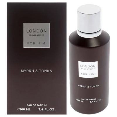London Fragrances - Myrrh and Tonka by Fine Perfumery for Men - 3.4 oz EDP Spray