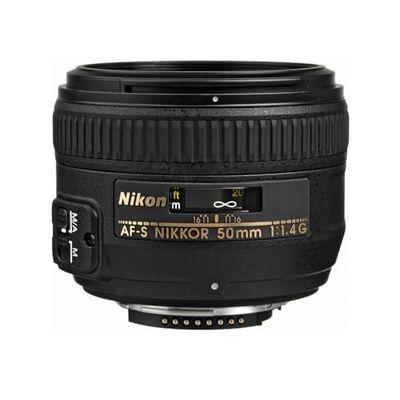 Nikon AF-S 50 mm F1.4 G, alvo para Nikon (distância focal fixa 50 mm, abertura f/1,4) cor preta