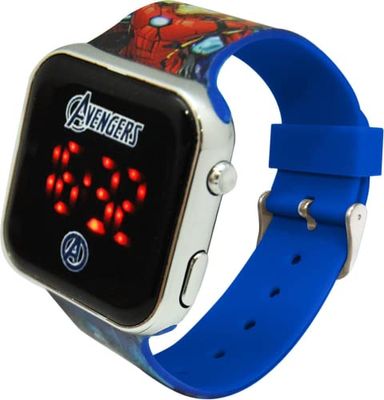 MARVEL Kids Euroswan Orologio LED Avengers AVG4706, Multicolore, One Size