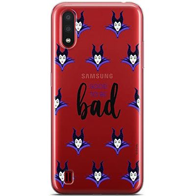 ERT GROUP mobiltelefonfodral för Samsung A01 originalt och officiellt licensierat Disney mönster Maleficent 002 optimalt anpassad till formen på mobiltelefonen, gedeeltelijk transparant