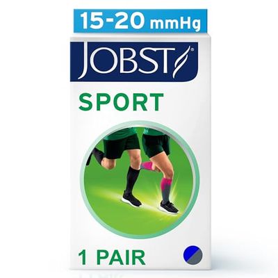 JOBST Unisex sport löparstrumpor, Kungsblå, X-Large