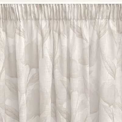 Alexandra House Living Gordijn Sofia Beige, 200 x 270 x 1 cm, lichtdoorlatend