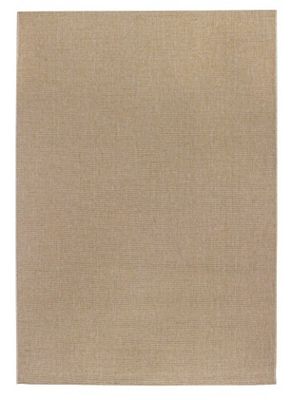 Misento Tapete tecido de pelo curto, tecido plano, cor bege, 50 x 80 cm, tamanhos disponíveis