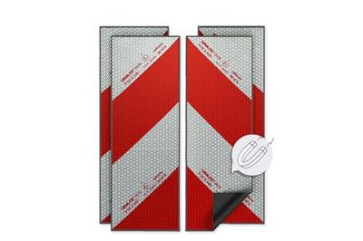 Reflecto K2-D1Hf-E6L3 Auto-Waarschuwingsmarkering 4 x 141 mm x 423 mm, Rood/Wit