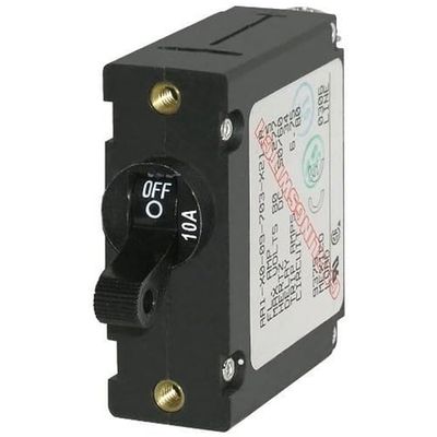 Blue Sea Systems 7204 AC/DC enpolig magnetisk världsbrytare, svart