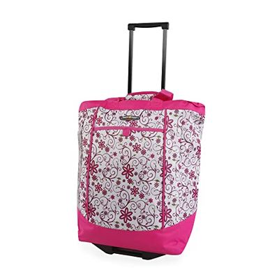 Pacific Coast Signature, Grande borsa per la spesa con ruote Donna, Rosa/margherita, L