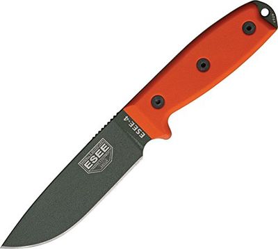 ESEE, Outdoormes, lengte lemmet: 11,43 cm, model 4 Plain Edge