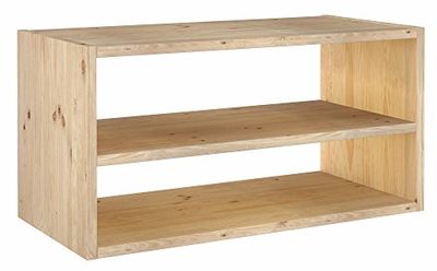 ASTIGARRAGA KIT LINE Dinamic Rechthoekig modulair rek met plank, grenenhout, 36,2 x 70,8 x 33 cm