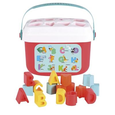 TACHAN - Encajable Letras, Colores y Formas - Bloques Infantiles apilar y Encajar - Juguete bebés (CPA Toy Group 782T00833)
