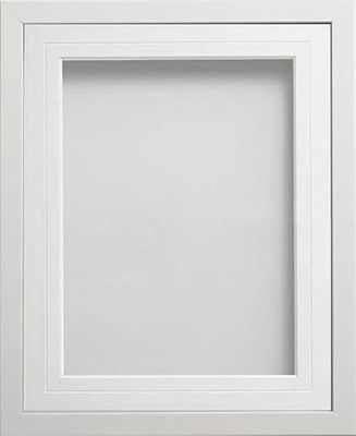 Frame Company Webber White with White V-Groove Mount, 10x8 for 8x6 inch