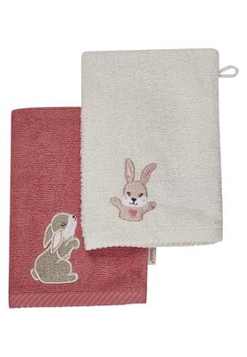 Hanni Lot de 2 Gants de Toilette