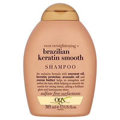 OGX Xampu queratina brasileira, 385 ml