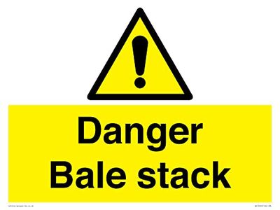 Danger Bale stapelskylt - 400 x 300 mm - A3L